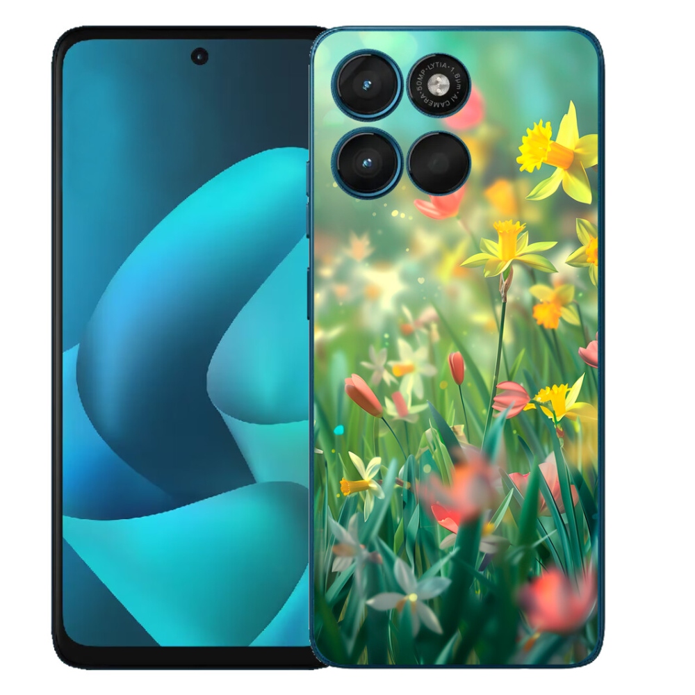 mmCase gél tok a Motorola Moto G57 Power-hez – tavaszi virágok