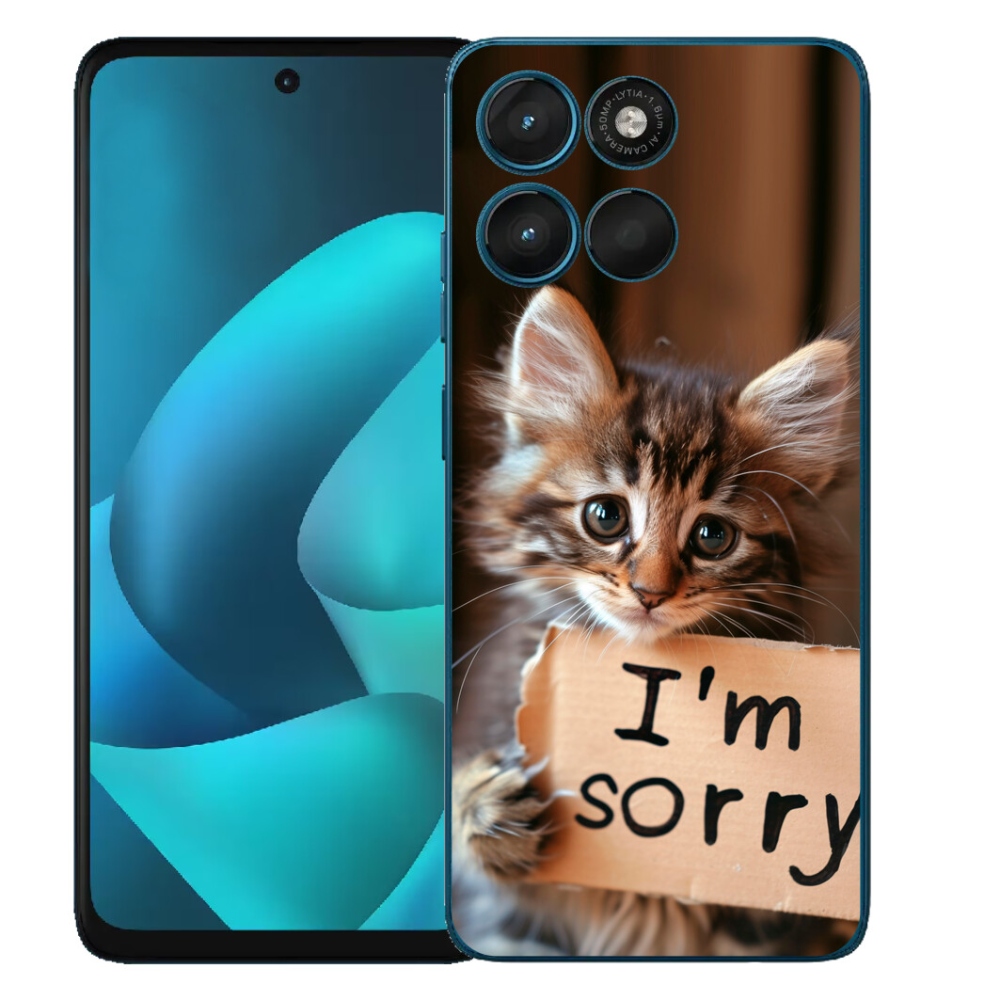 mmCase gél tok a Motorola Moto G57 Power-hez – macskás mintás