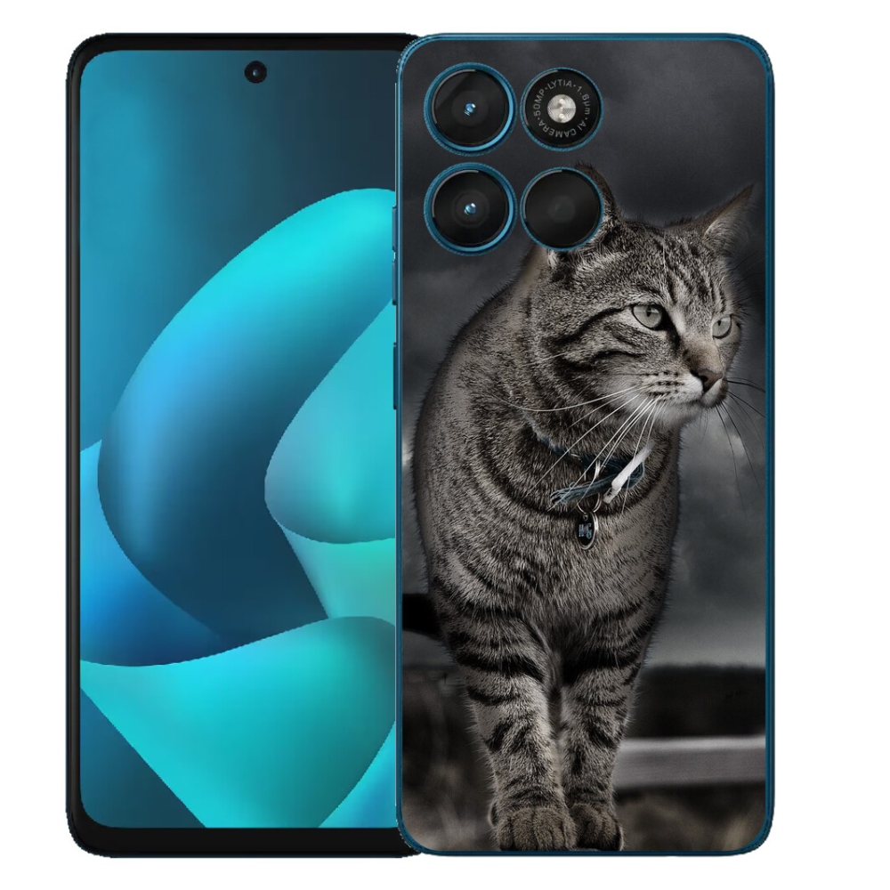 mmCase gél tok a Motorola Moto G57 Power-hez – macska