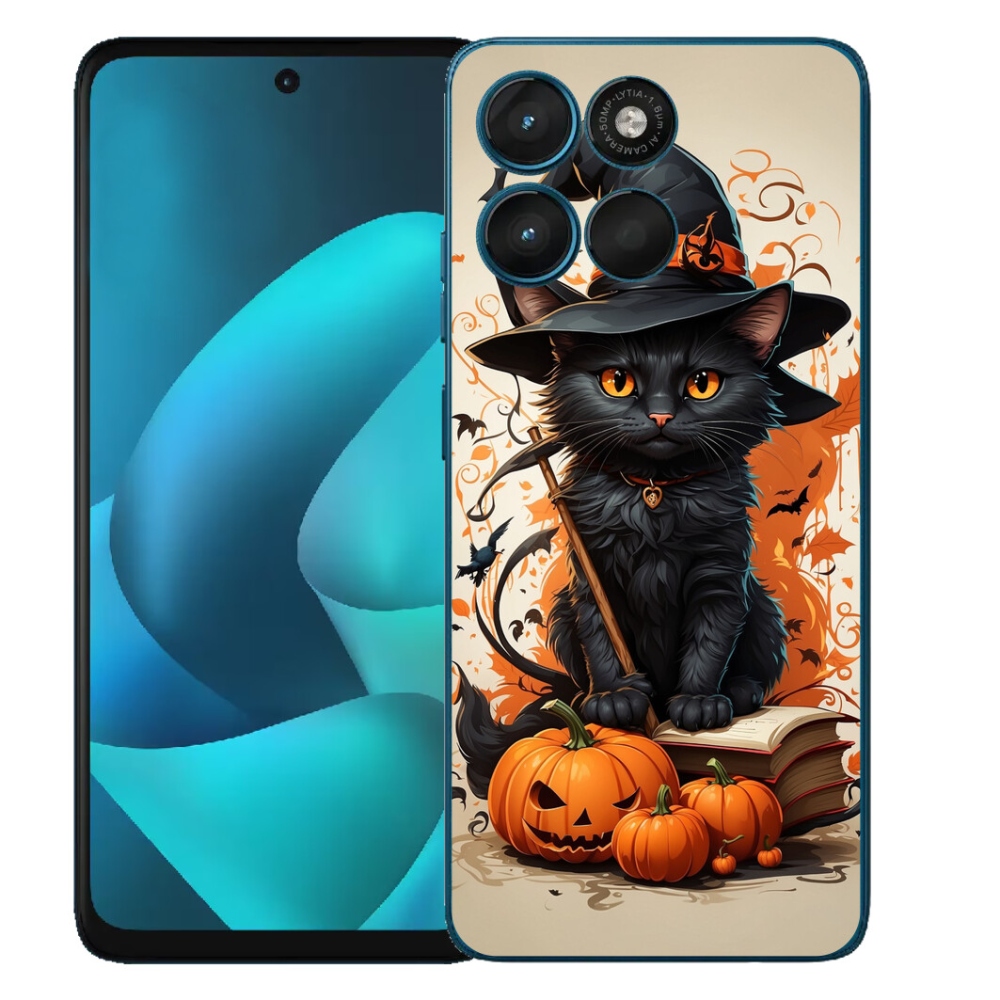 mmCase gél tok a Motorola Moto G57 Power-hez – varázsló macska