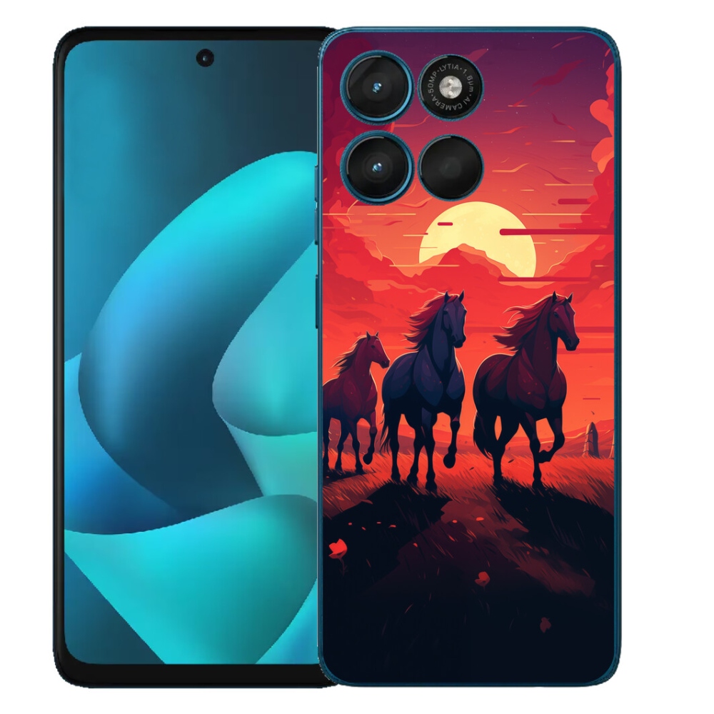 mmCase géltok a Motorola Moto G57 Power-hez – lovak és naplemente