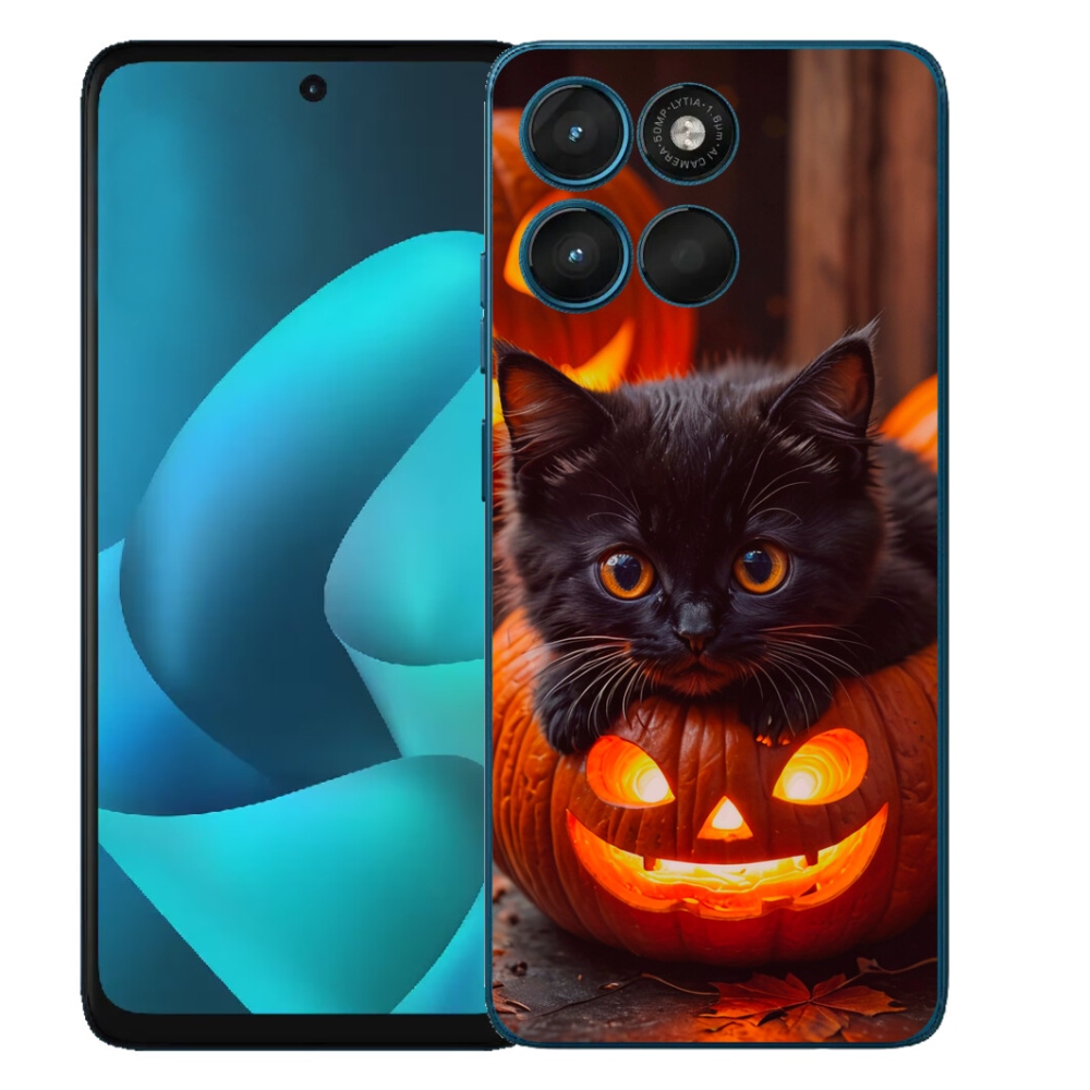 mmCase gél tok a Motorola Moto G57 Power-hez – cica és sütőtök