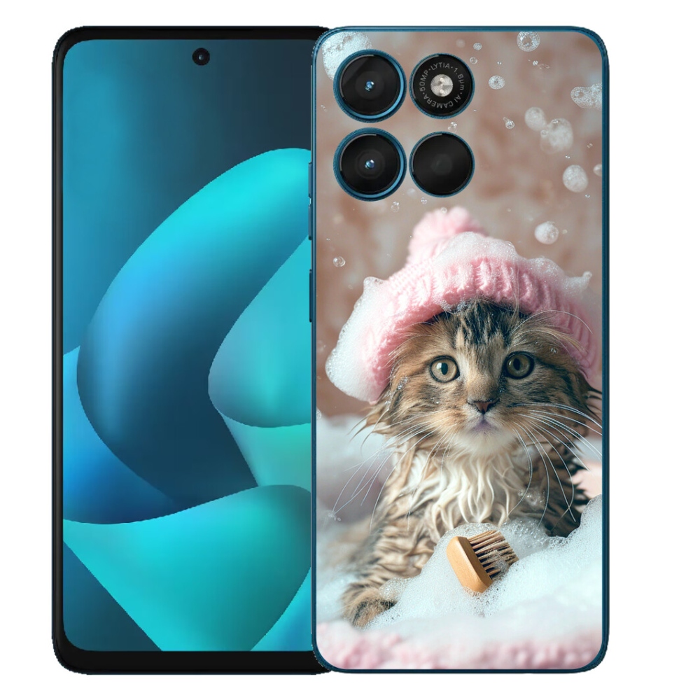 mmCase géltok a Motorola Moto G57 Powerhez – cica és fürdő