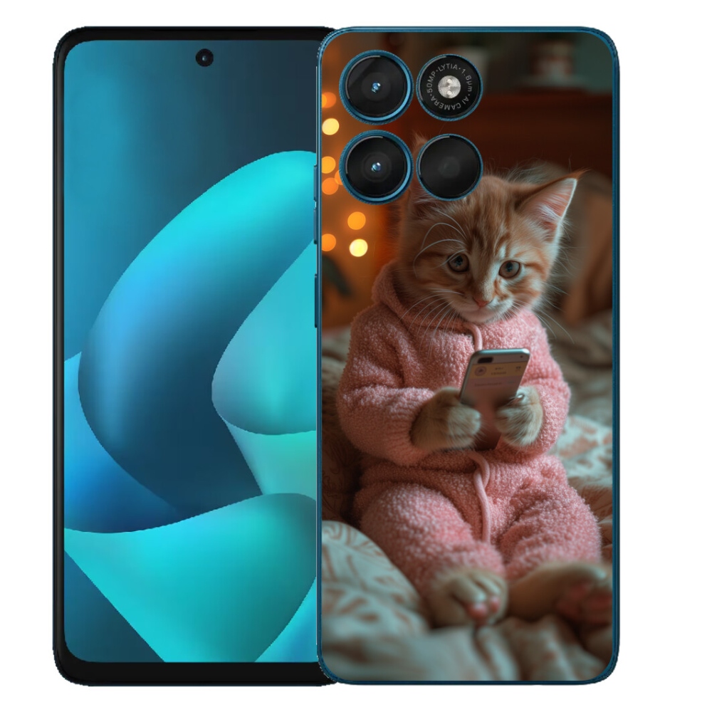 mmCase géltok a Motorola Moto G57 Power-hez – cica mobiltelefonnal