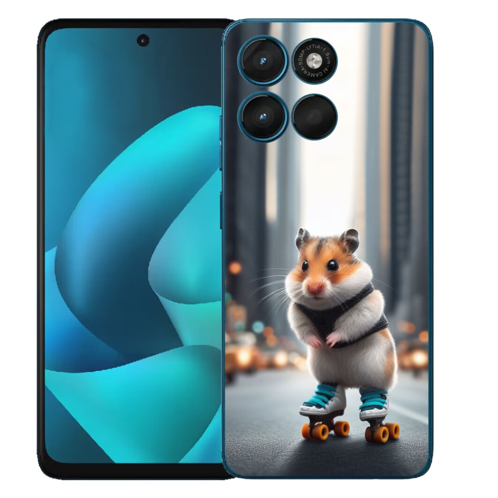 mmCase gél tok a Motorola Moto G57 Power-hez – görkorcsolyás hörcsög