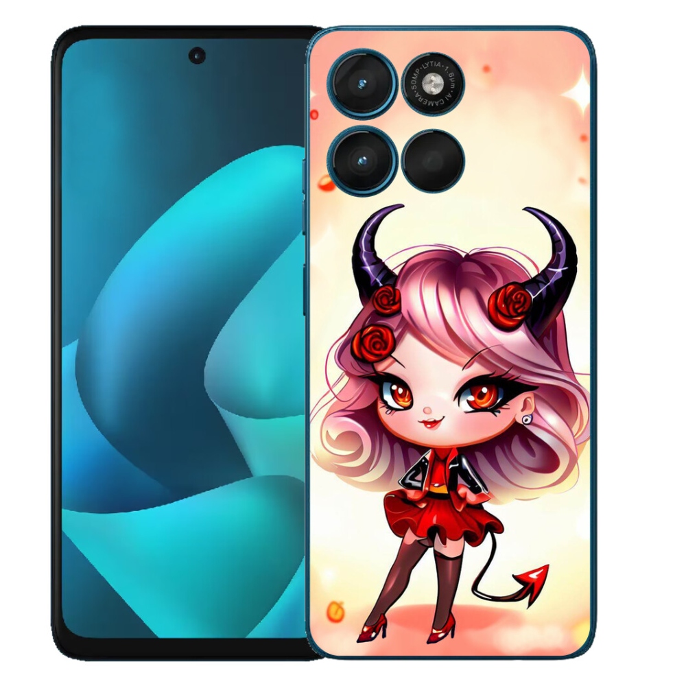 mmCase gél tok a Motorola Moto G57 Power-hez – rajzolt kis ördögnő