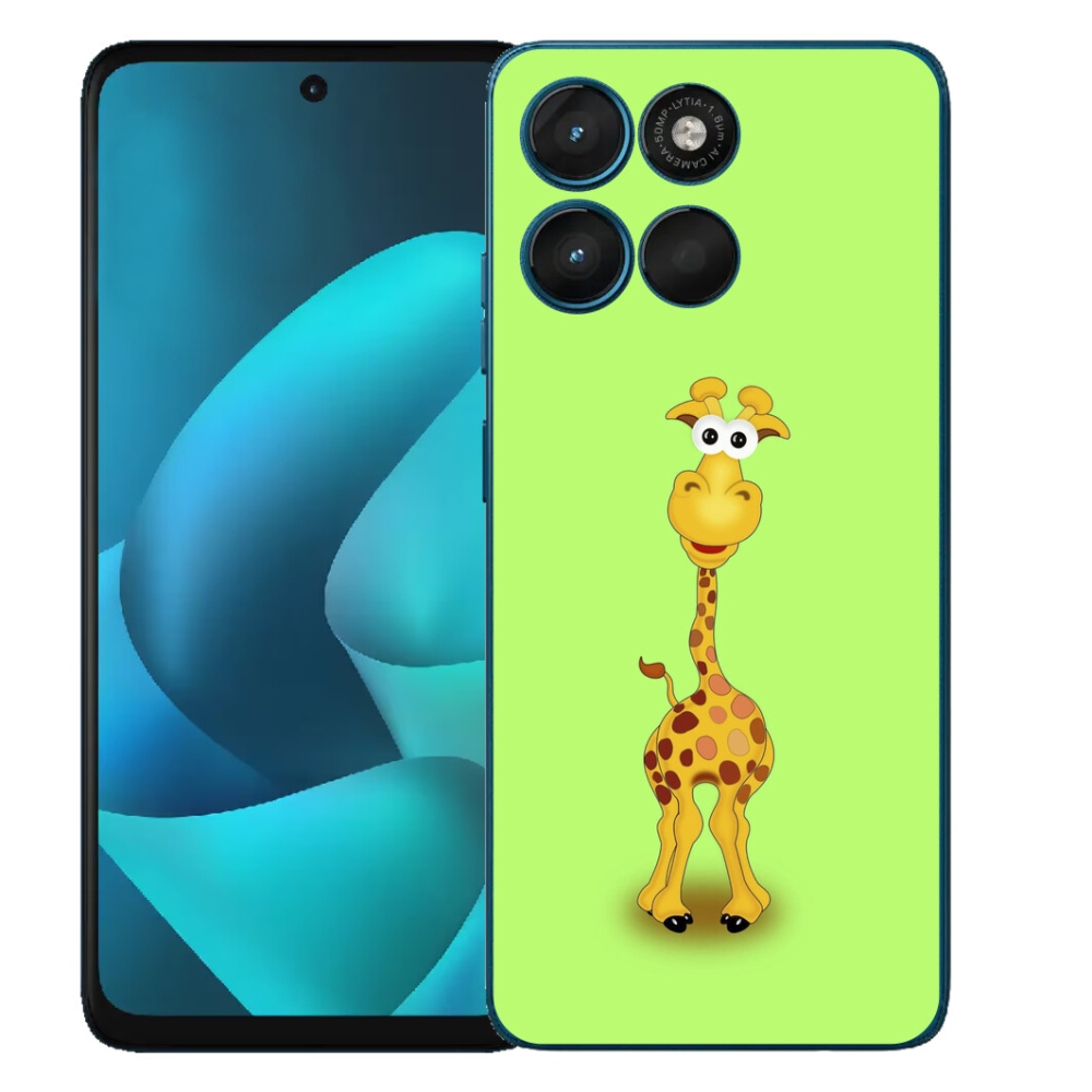 mmCase gél tok a Motorola Moto G57 Power-hez – rajzolt zsiráf
