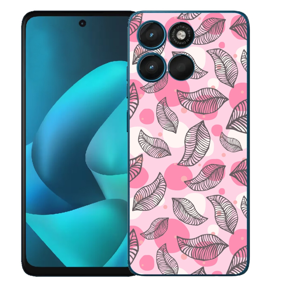 mmCase gél tok a Motorola Moto G57 Power-hez – rajzolt hulló levelek