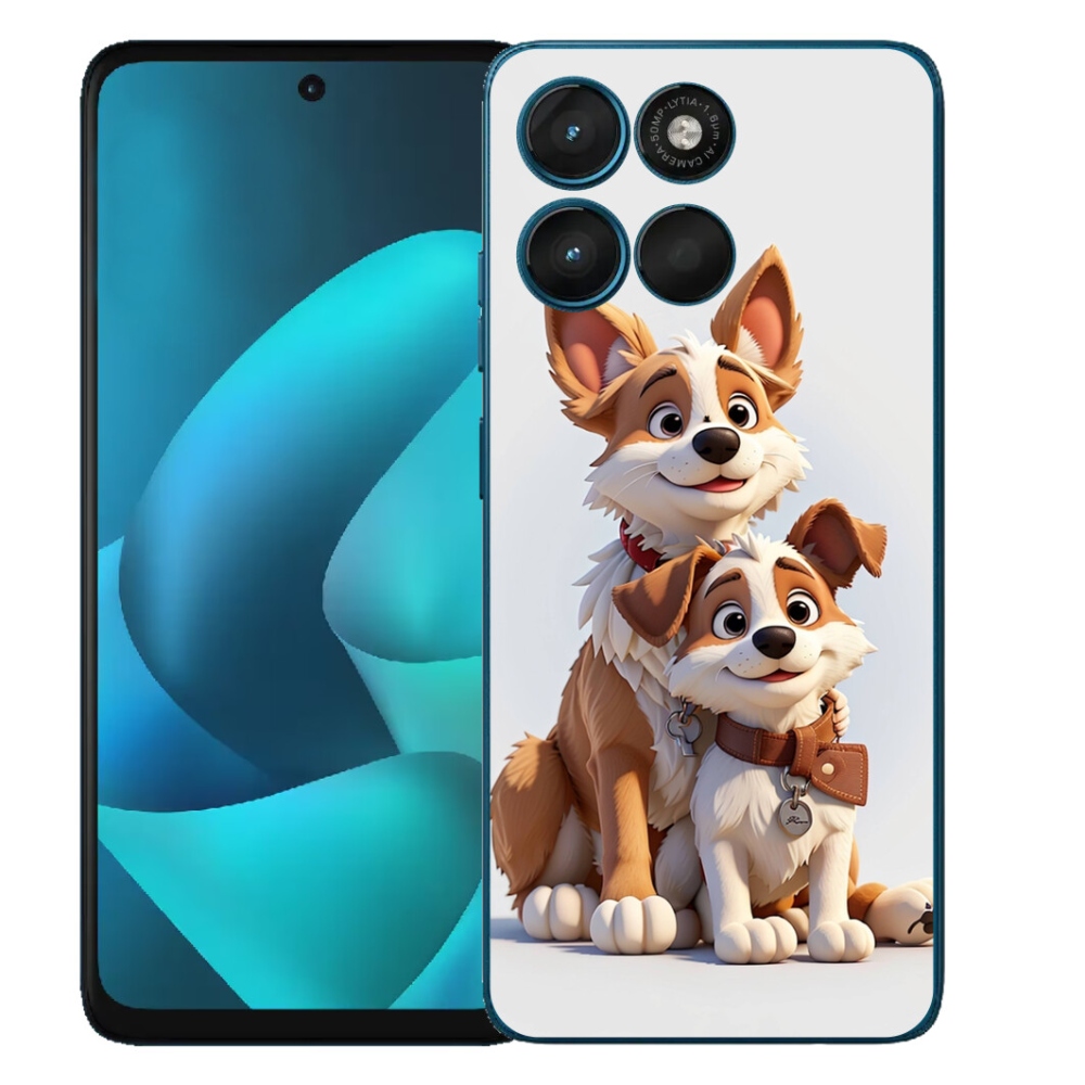 mmCase gél tok a Motorola Moto G57 Power-hez – kutyás mintával