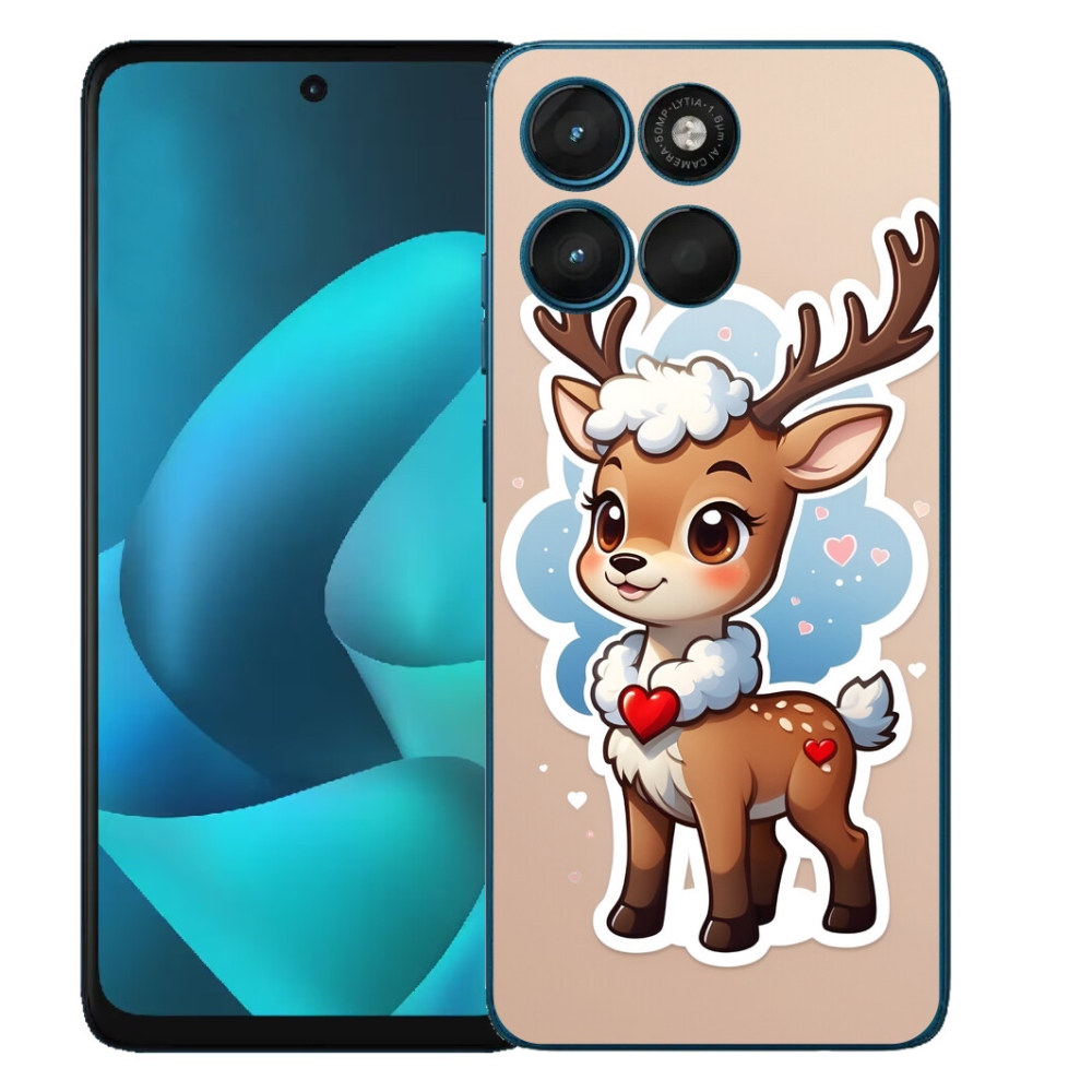 mmCase géltok a Motorola Moto G57 Powerhez – rajzolt rénszarvas