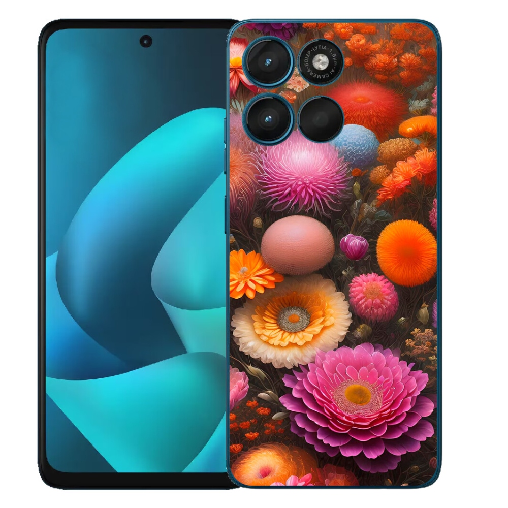 mmCase gél tok a Motorola Moto G57 Power-hez – virágkompozíció