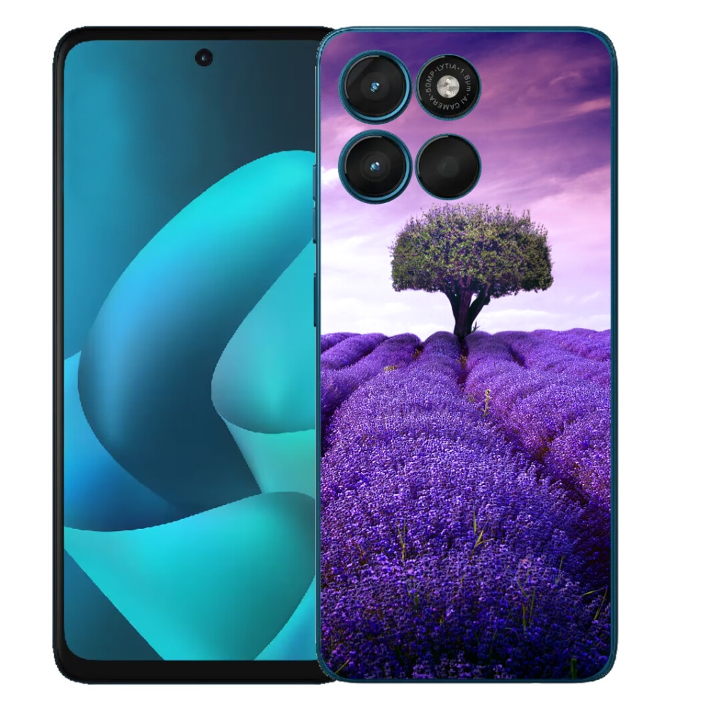 mmCase gélhuzat a Motorola Moto G57 Power-hez – levendulás rét