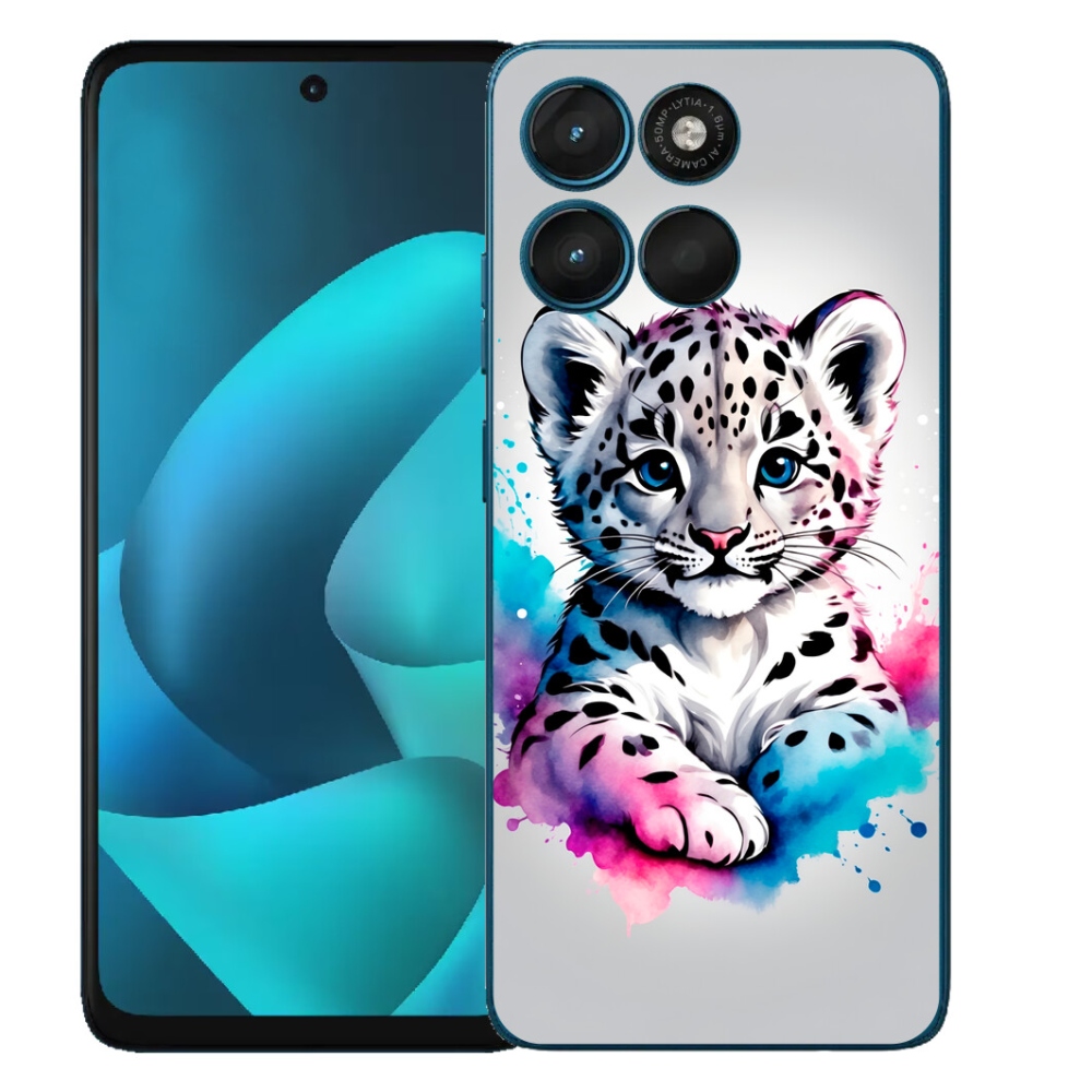 mmCase gél tok a Motorola Moto G57 Power-hez – leopárdkölyök