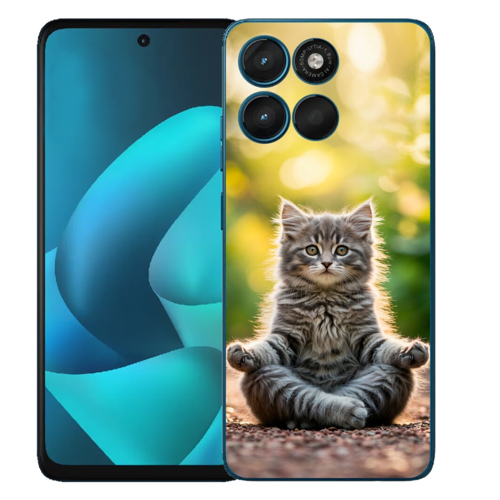 mmCase géltok a Motorola Moto G57 Power-hez – meditáló cica