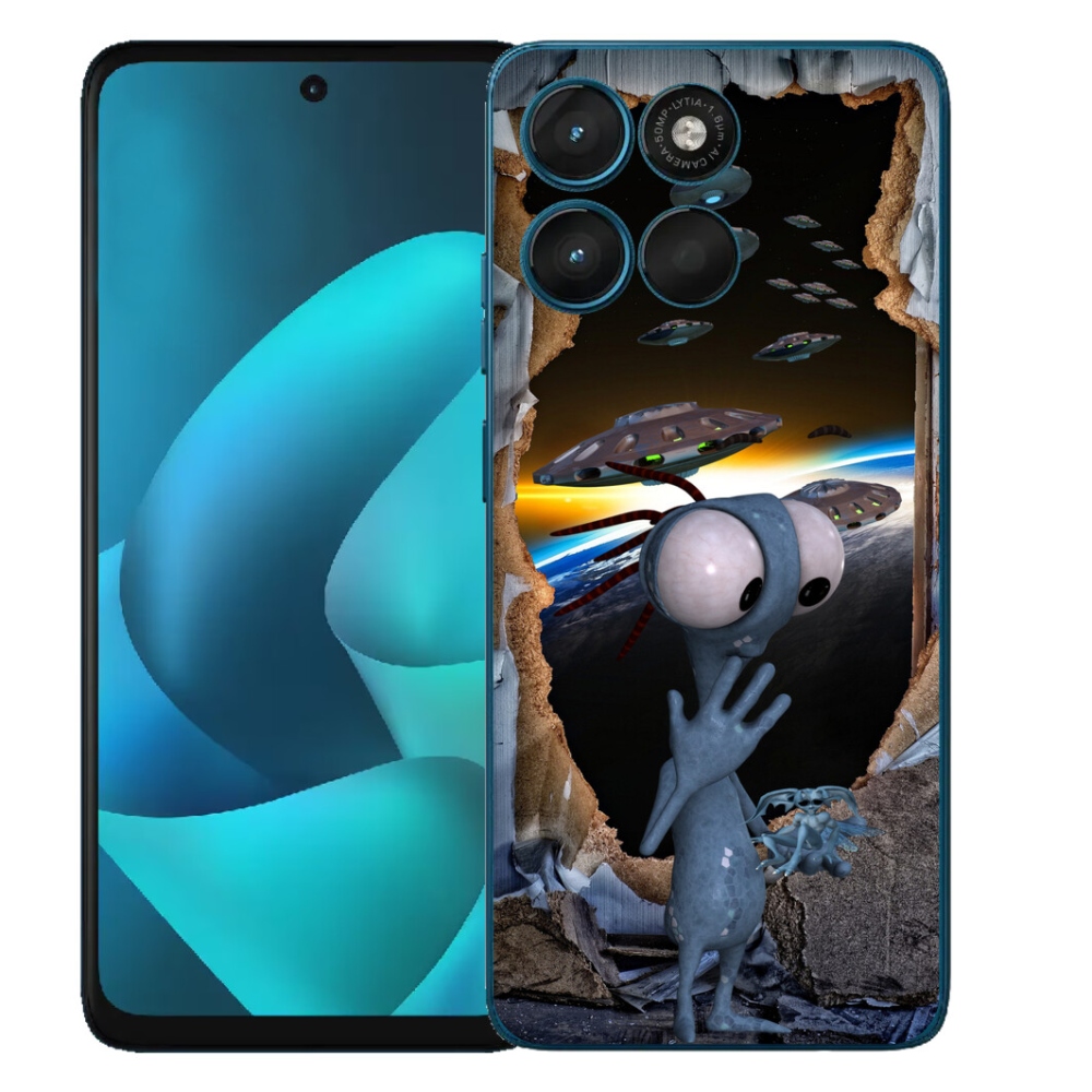 mmCase gélhuzat a Motorola Moto G57 Power-hez – űrlény