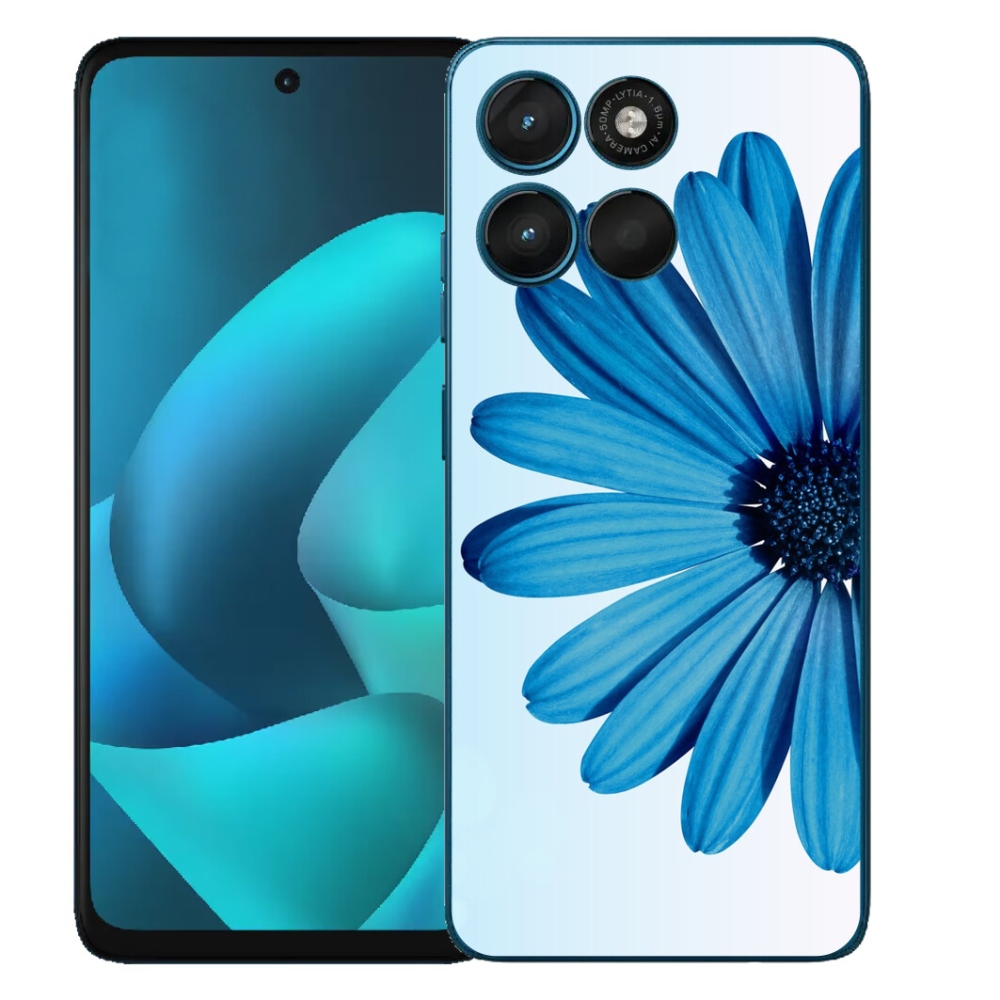 mmCase gél tok a Motorola Moto G57 Power-hez – kék margaréta