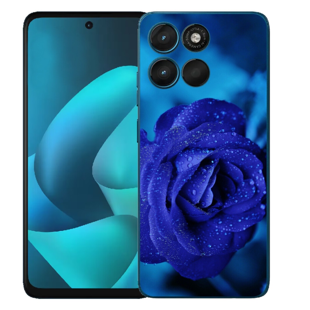 mmCase gél tok a Motorola Moto G57 Power-hez – kék rózsa