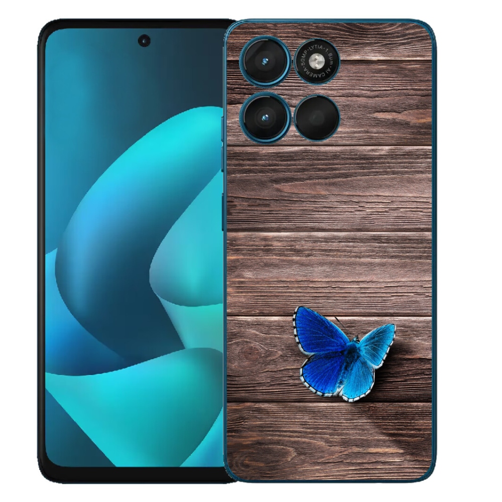mmCase gél tok a Motorola Moto G57 Power-hez – kék pillangó 1