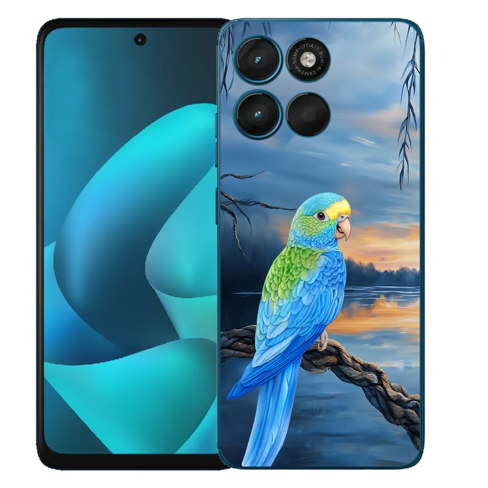 mmCase géltok a Motorola Moto G57 Power-hez – kék papagáj