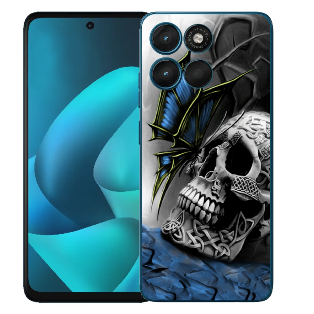 mmCase géltok a Motorola Moto G57 Powerhez – pillangó és koponya