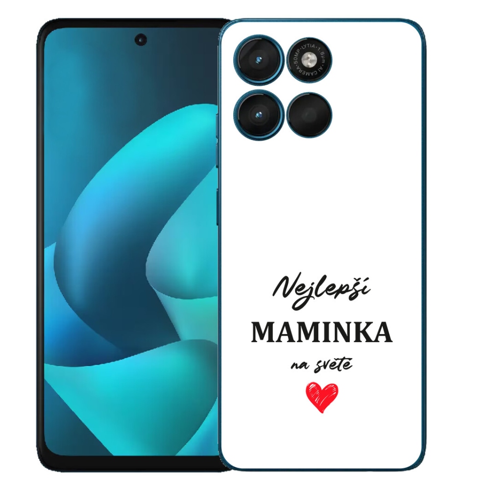 mmCase géltok a Motorola Moto G57 Power-hez – „A legjobb anyuka” 1, fehér háttérrel