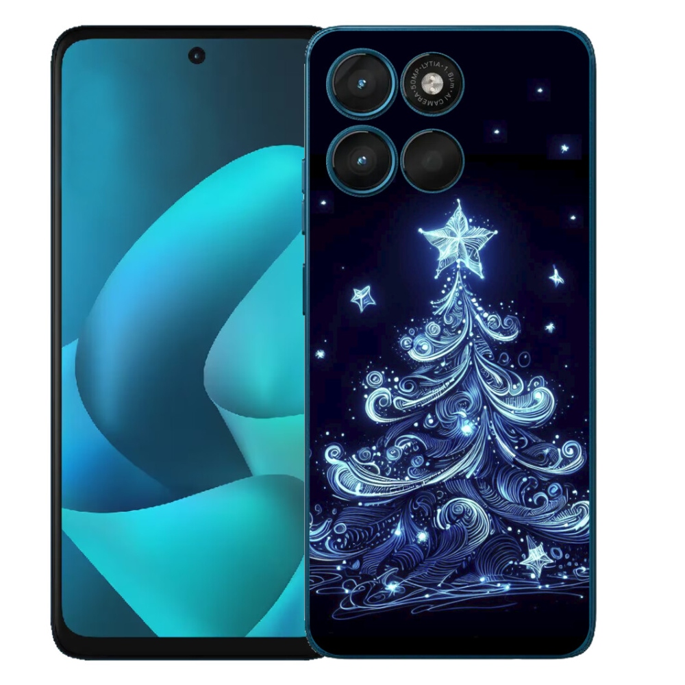 mmCase gél tok a Motorola Moto G57 Power-hez – neon karácsonyfa 4
