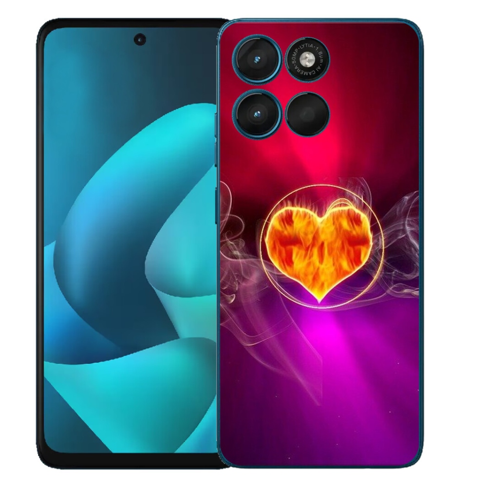 mmCase géltok a Motorola Moto G57 Power-hez – tüzes szív