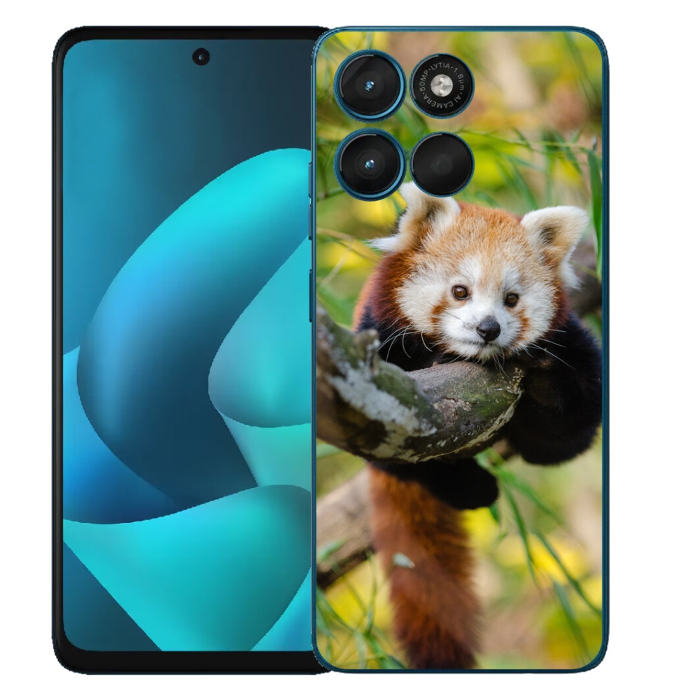 mmCase gél tok a Motorola Moto G57 Power-hez – vörös panda
