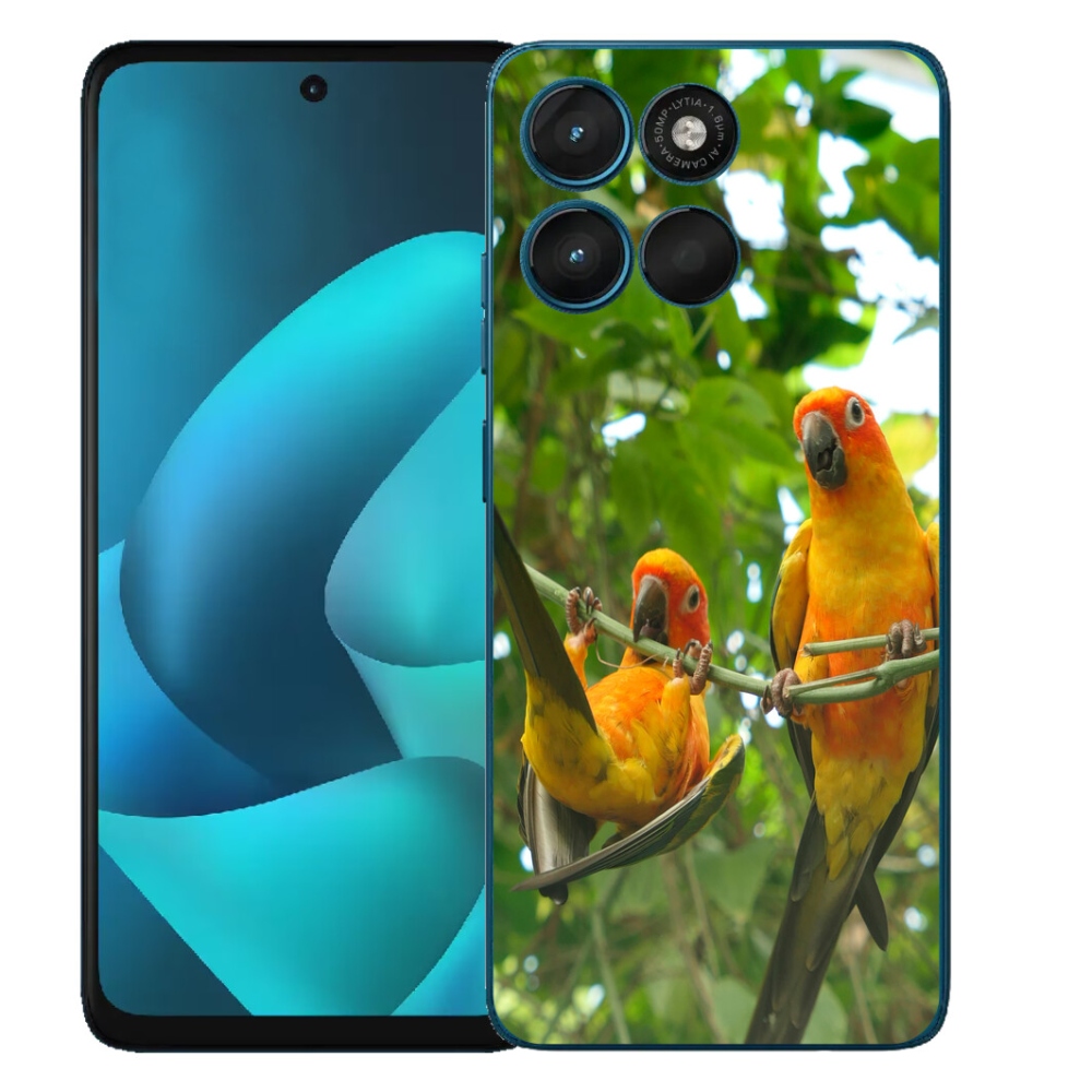 mmCase gél tok a Motorola Moto G57 Power-hez – aratinga papagájok