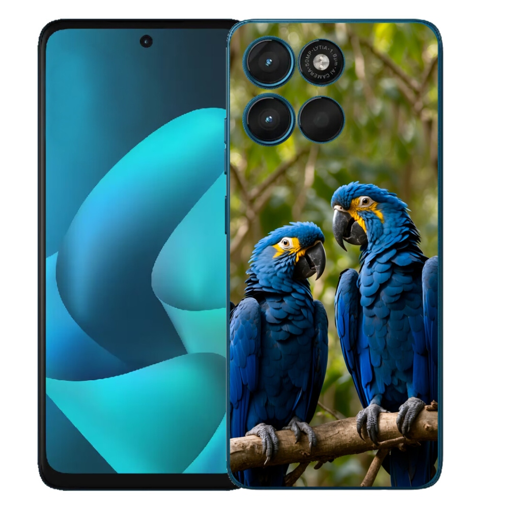 mmCase gél tok a Motorola Moto G57 Power-hez – papagáj-duó