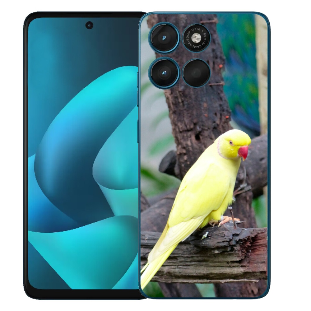 mmCase géltok a Motorola Moto G57 Power-hez – sárga alexandri papagáj