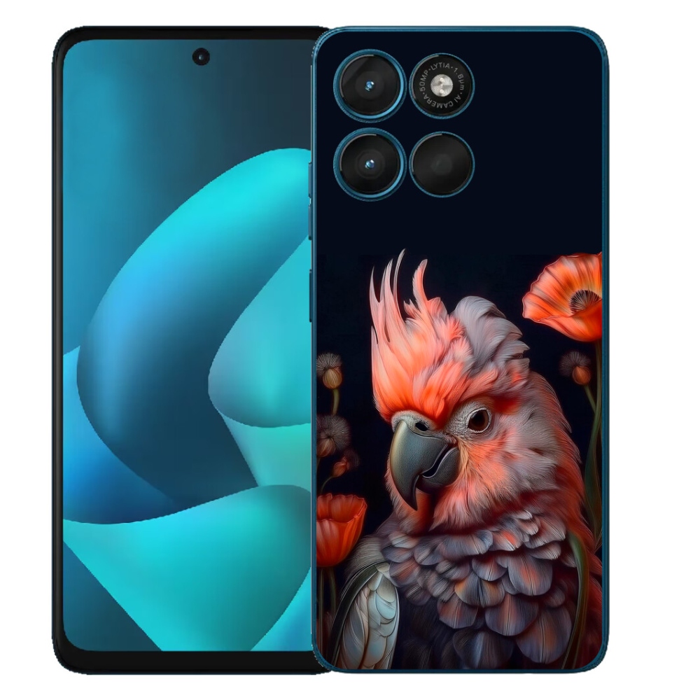 mmCase gél tok a Motorola Moto G57 Power-hez – színes kakadu papagáj