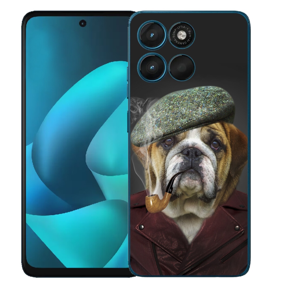mmCase gél tok a Motorola Moto G57 Power-hez – pipázó kutya