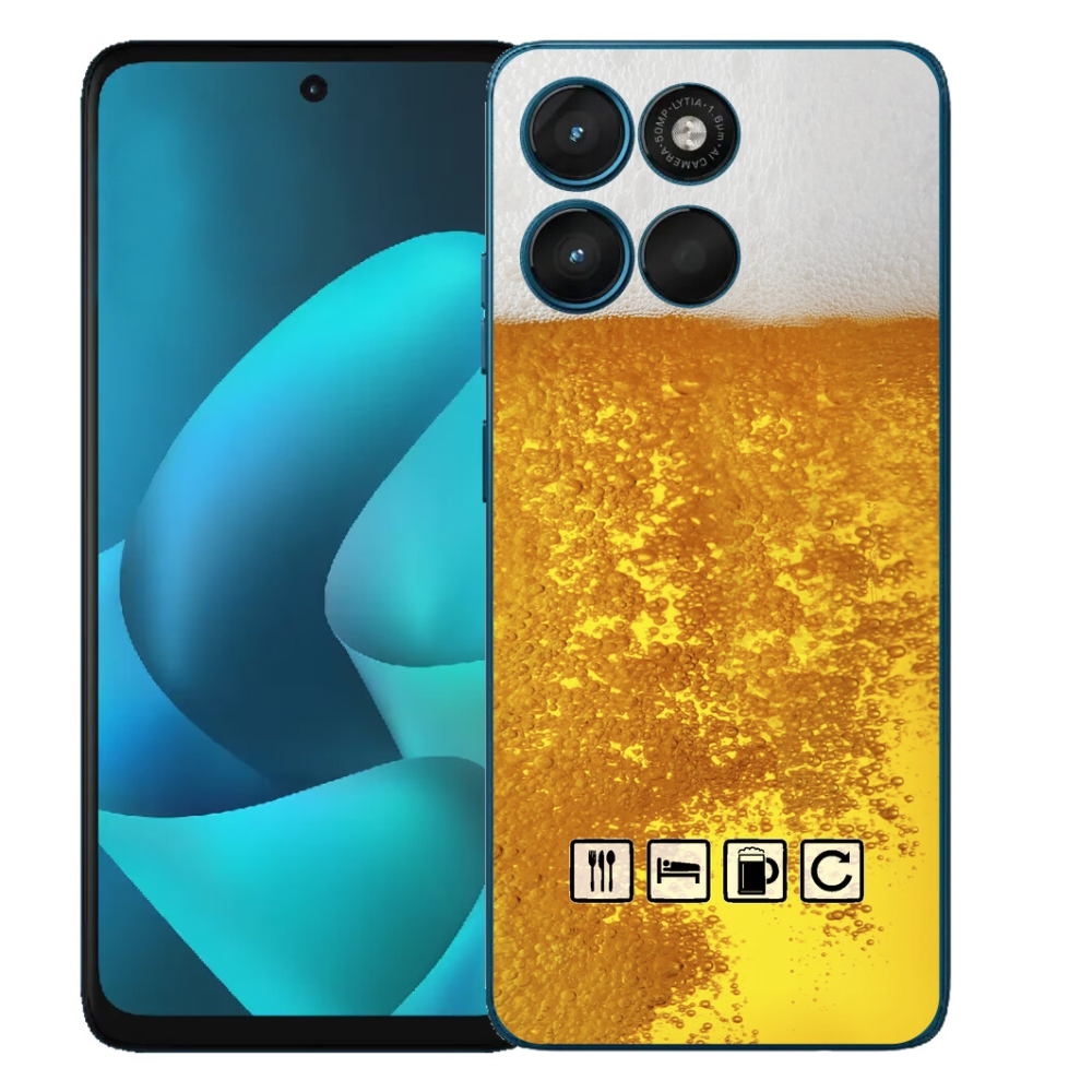 mmCase gélhuzat a Motorola Moto G57 Power-hez – sörös motívum 3