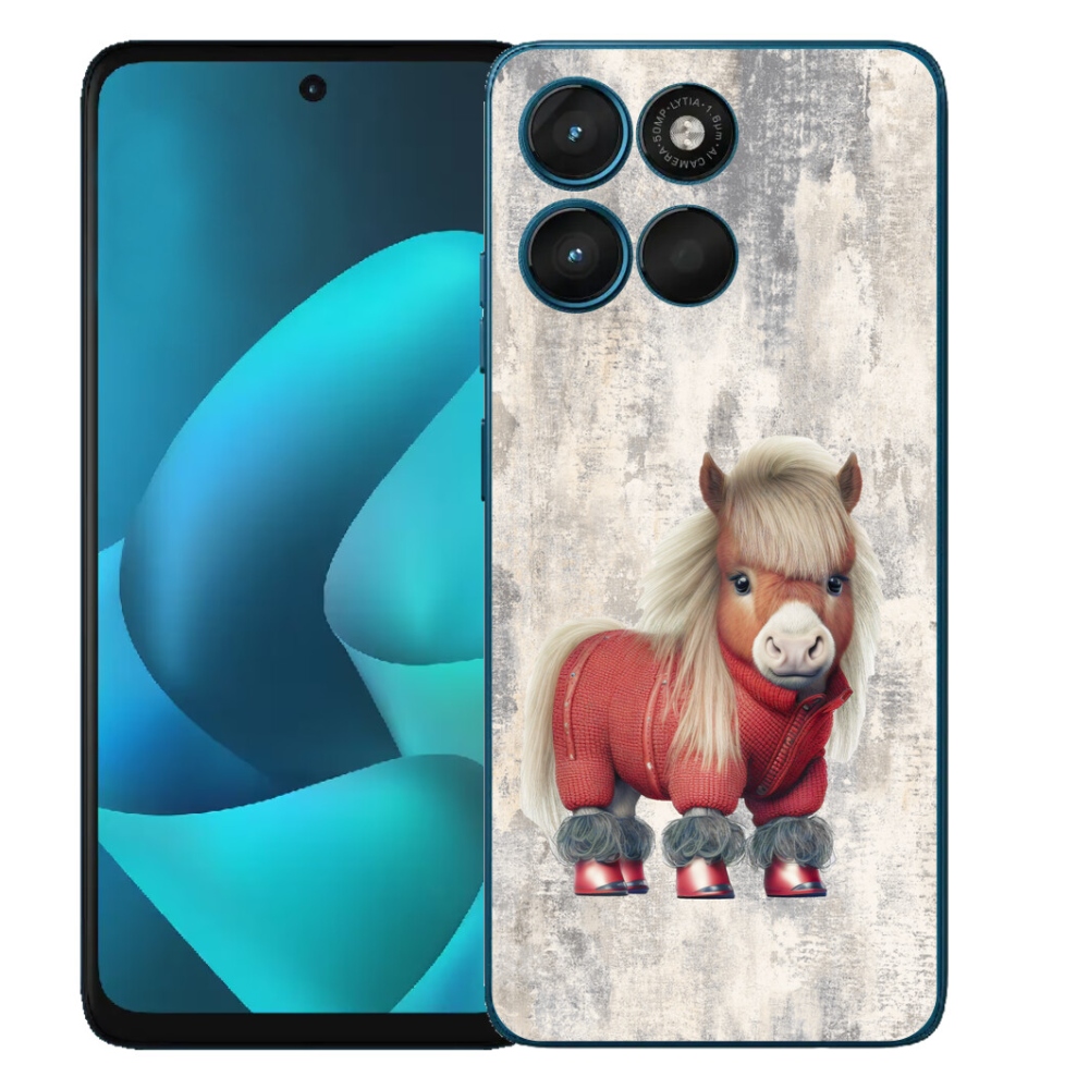 mmCase gél tok a Motorola Moto G57 Power-hez – pulóveres póni
