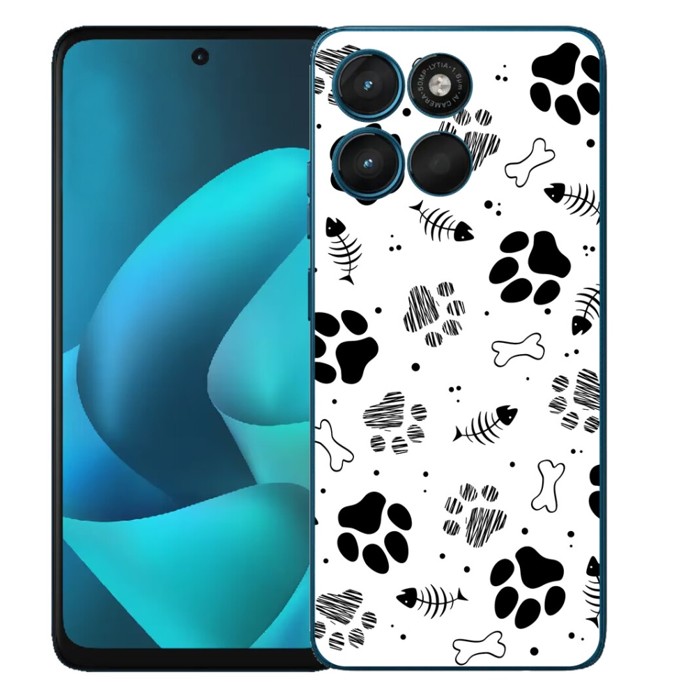 mmCase gél tok a Motorola Moto G57 Power-hez – kutyamancsok 1