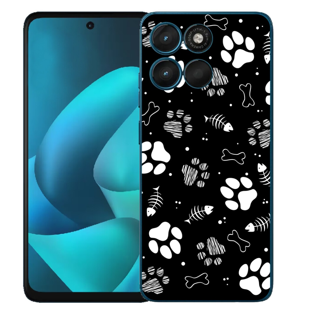 mmCase gél tok a Motorola Moto G57 Power-hez – kutyus mancsok