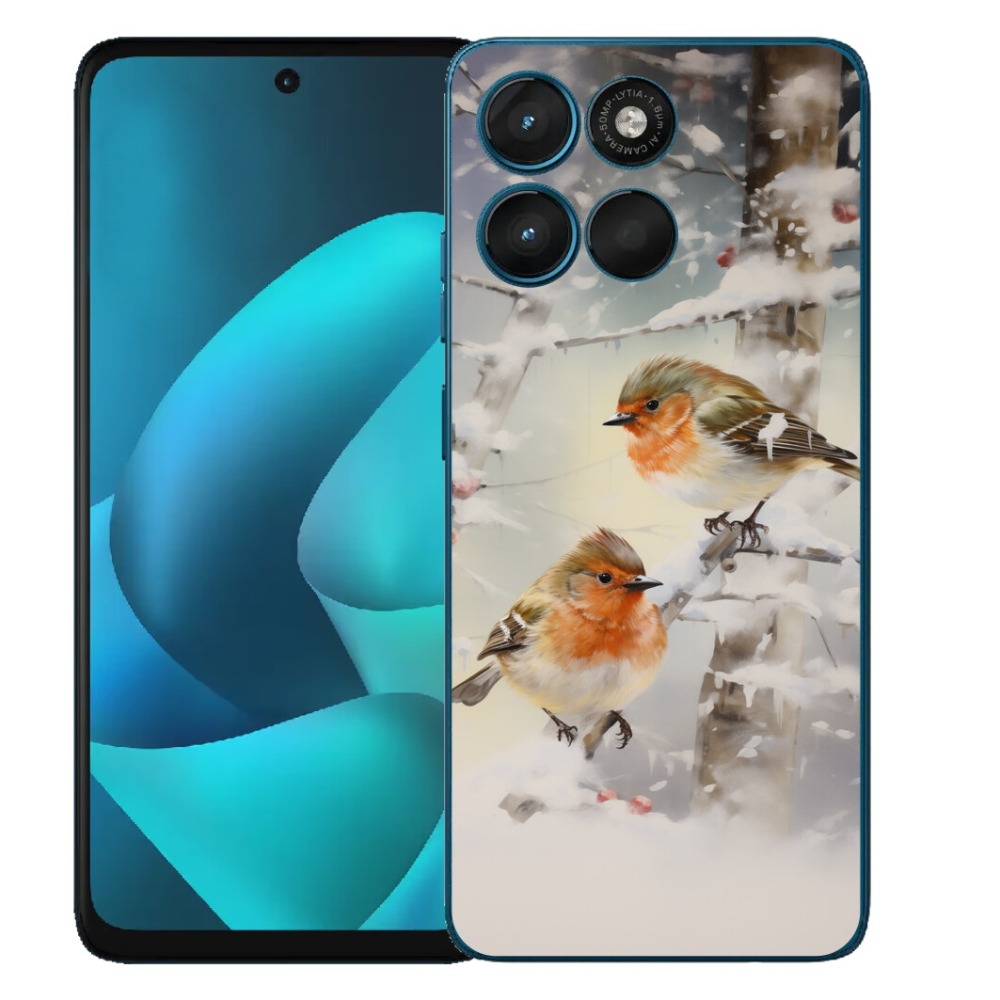 mmCase gél tok a Motorola Moto G57 Power-hez – madarak télen