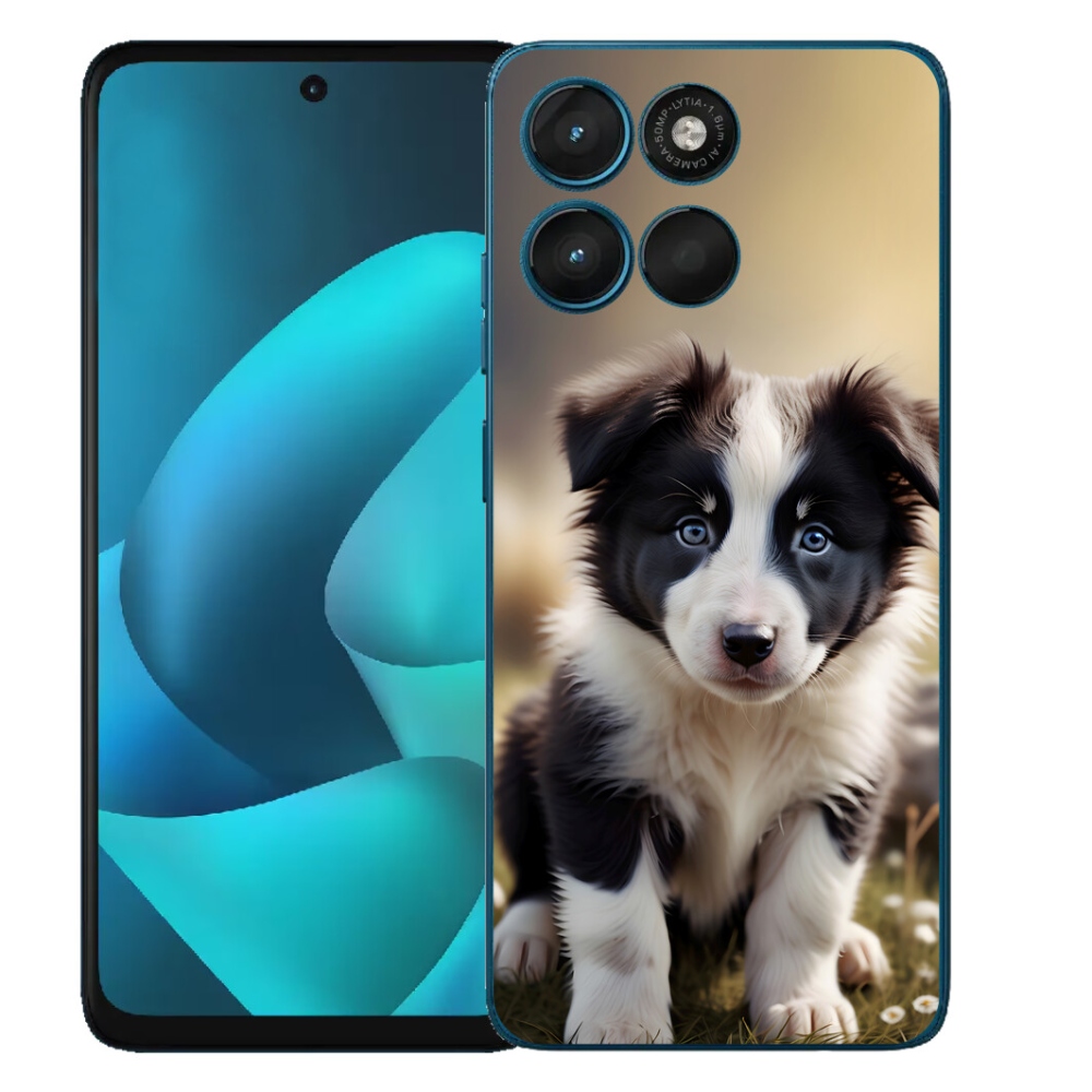 mmCase gél tok a Motorola Moto G57 Power-hez – aranyos border collie