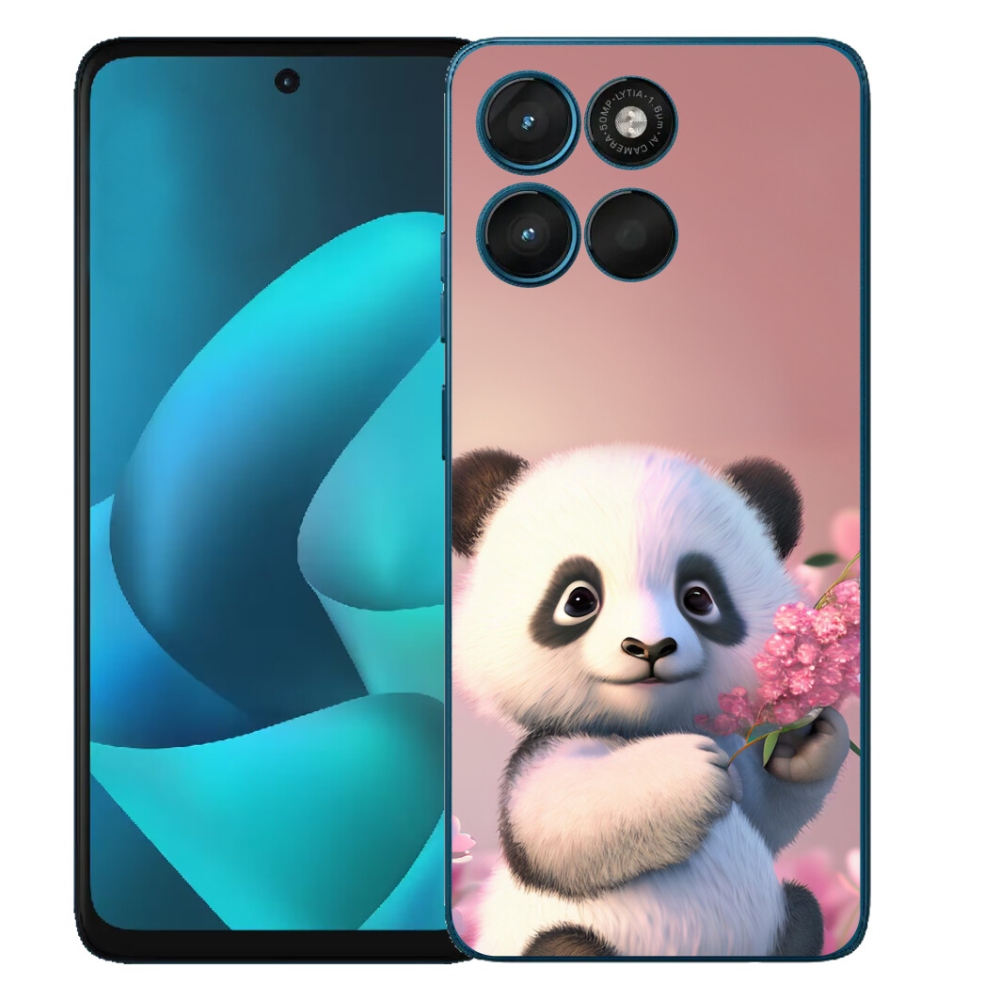 mmCase gél tok a Motorola Moto G57 Power-hez – aranyos panda