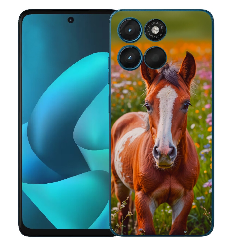 mmCase gél tok a Motorola Moto G57 Power-hez – aranyos csikó