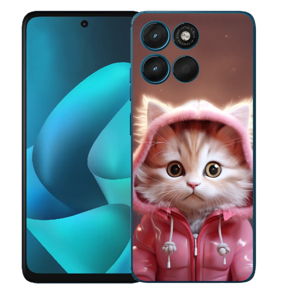 mmCase gél tok a Motorola Moto G57 Power-hez – aranyos cica 3