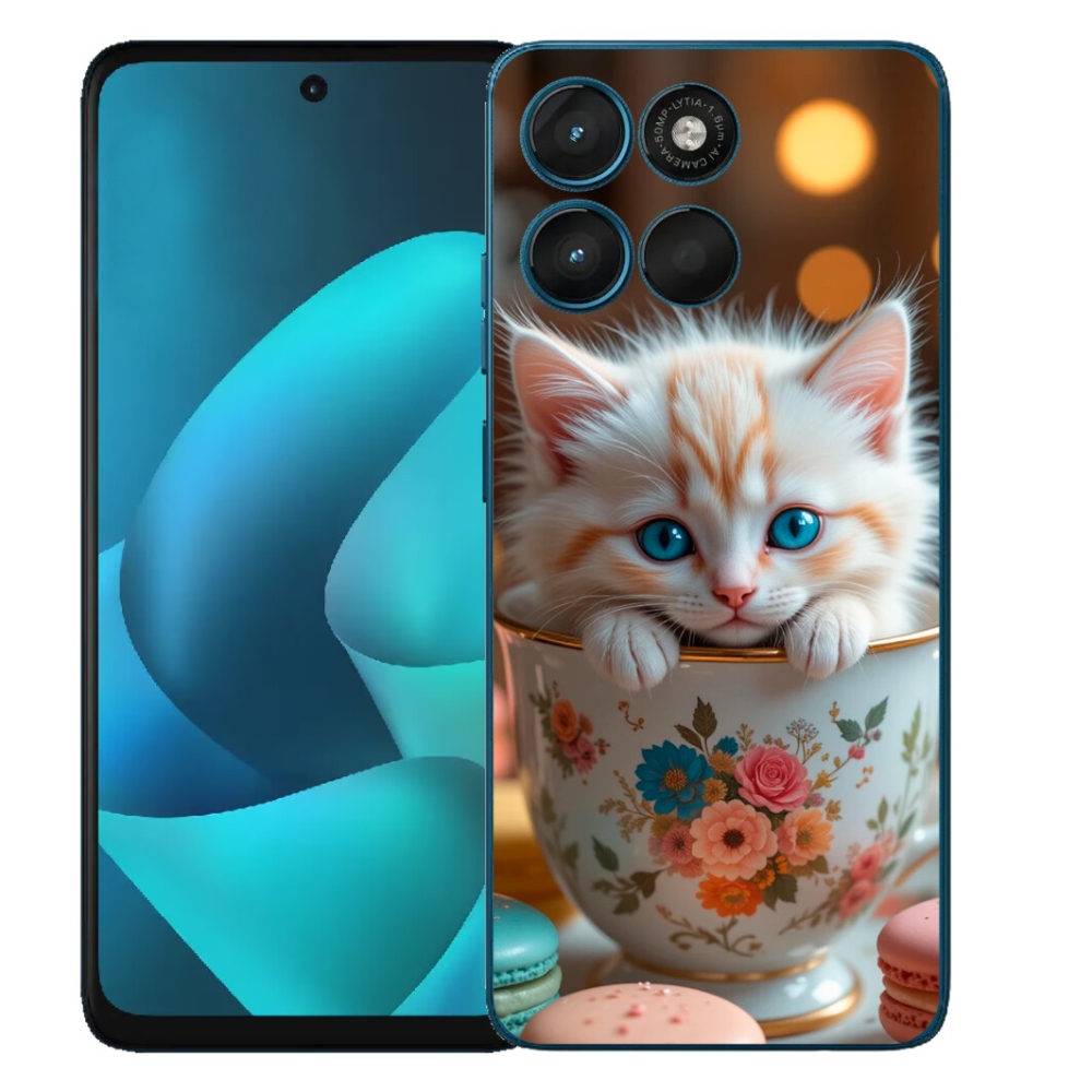 mmCase gél tok a Motorola Moto G57 Power-hez – aranyos cica 6