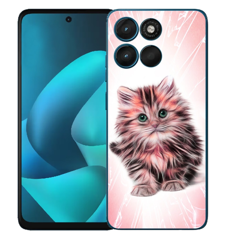 mmCase gél tok a Motorola Moto G57 Power-hez – aranyos cica