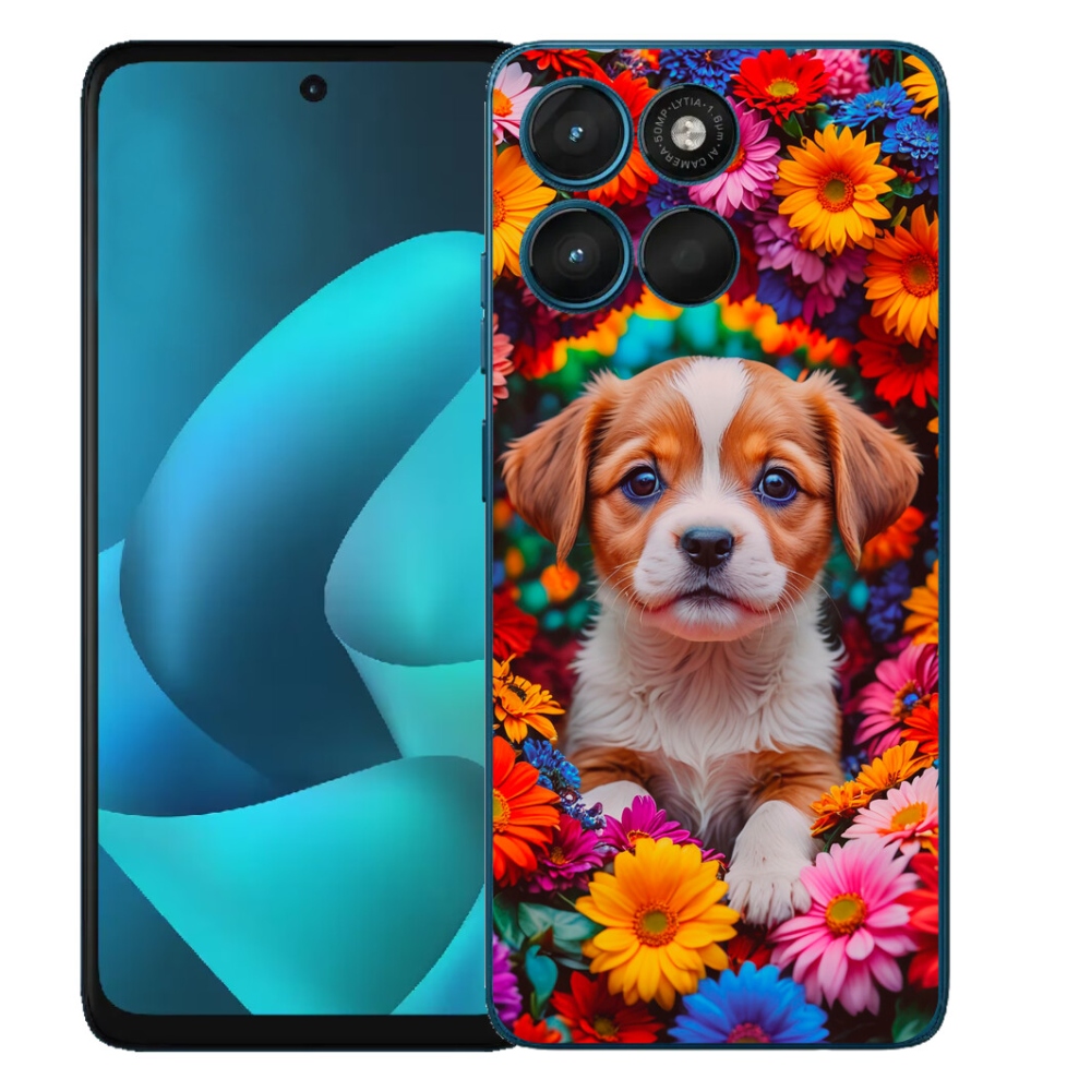 mmCase gél tok a Motorola Moto G57 Power-hez – aranyos kiskutya