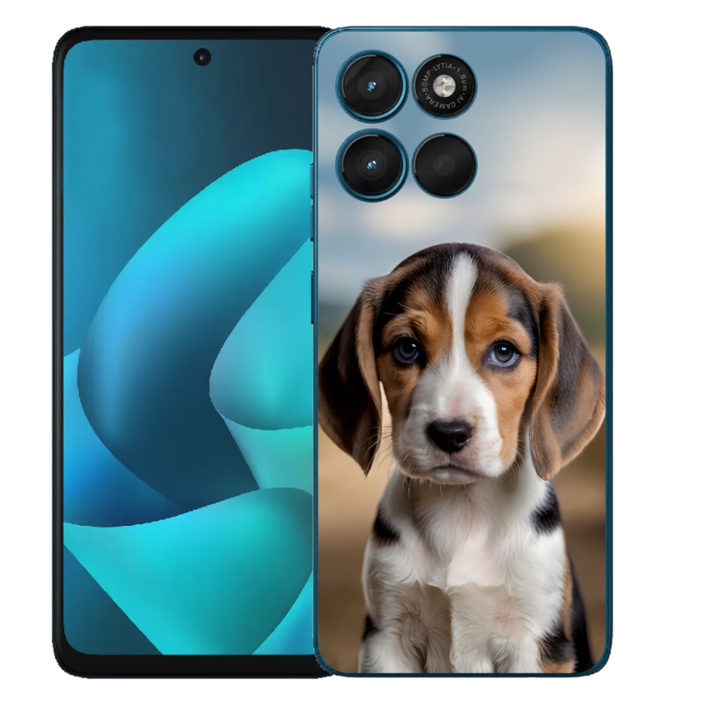 mmCase gél tok a Motorola Moto G57 Power-hez – aranyos beagle