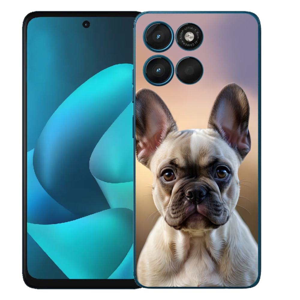 mmCase gél tok a Motorola Moto G57 Power-hez – aranyos francia buldog