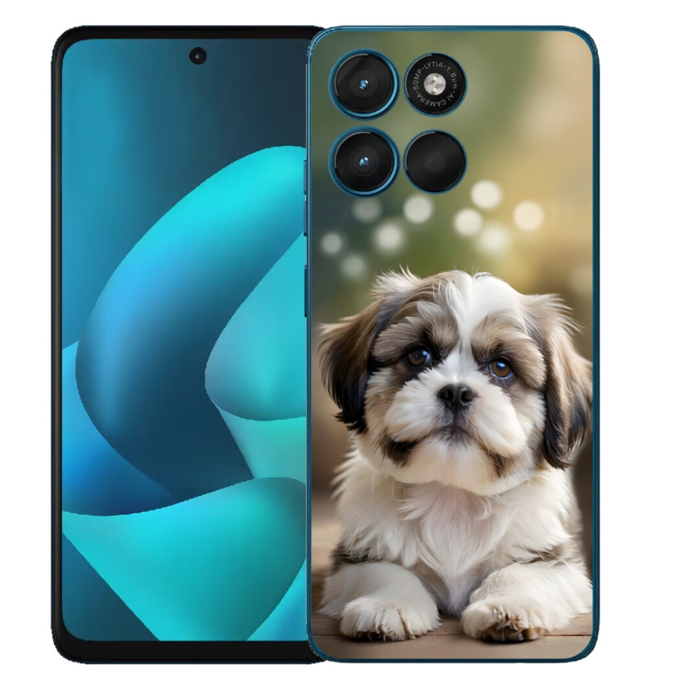 mmCase gél tok a Motorola Moto G57 Power-hez – aranyos shih-tzu