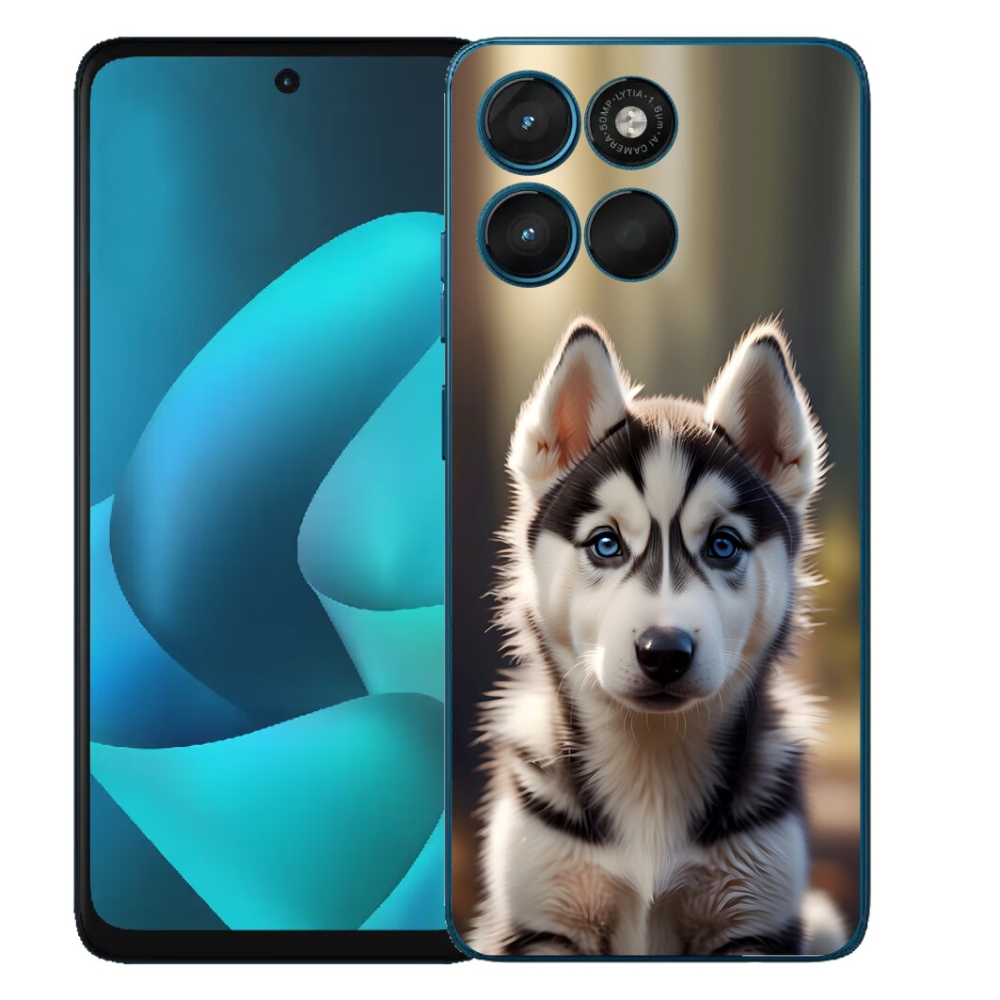 mmCase géltok a Motorola Moto G57 Power-hez – aranyos szibériai husky