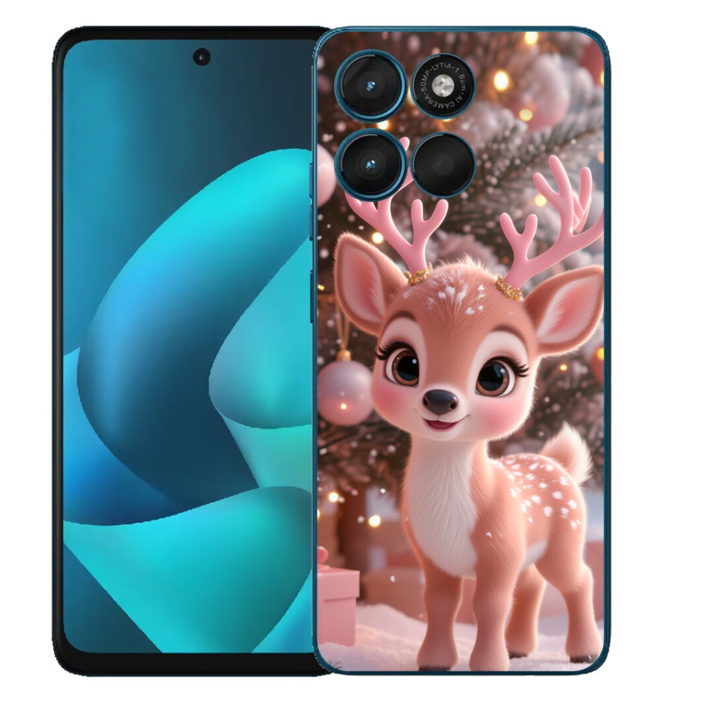 mmCase géltok a Motorola Moto G57 Powerhez – aranyos rénszarvas